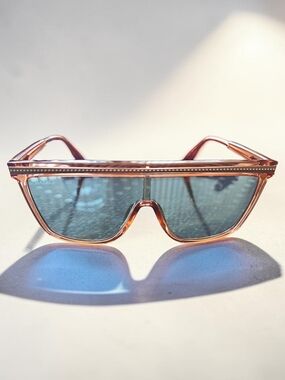 Max & Co. Rose Gold Shield Sunglasses